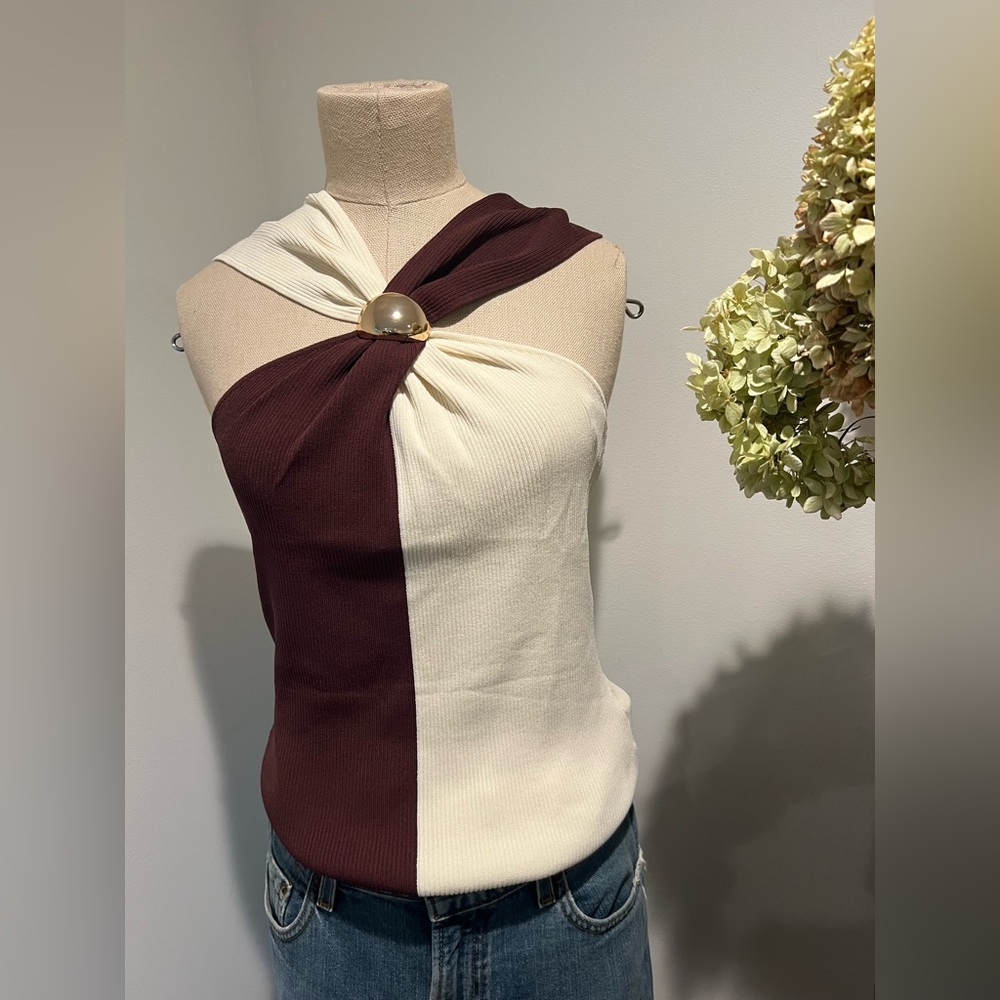 ZARA Halter Knit Top, size L